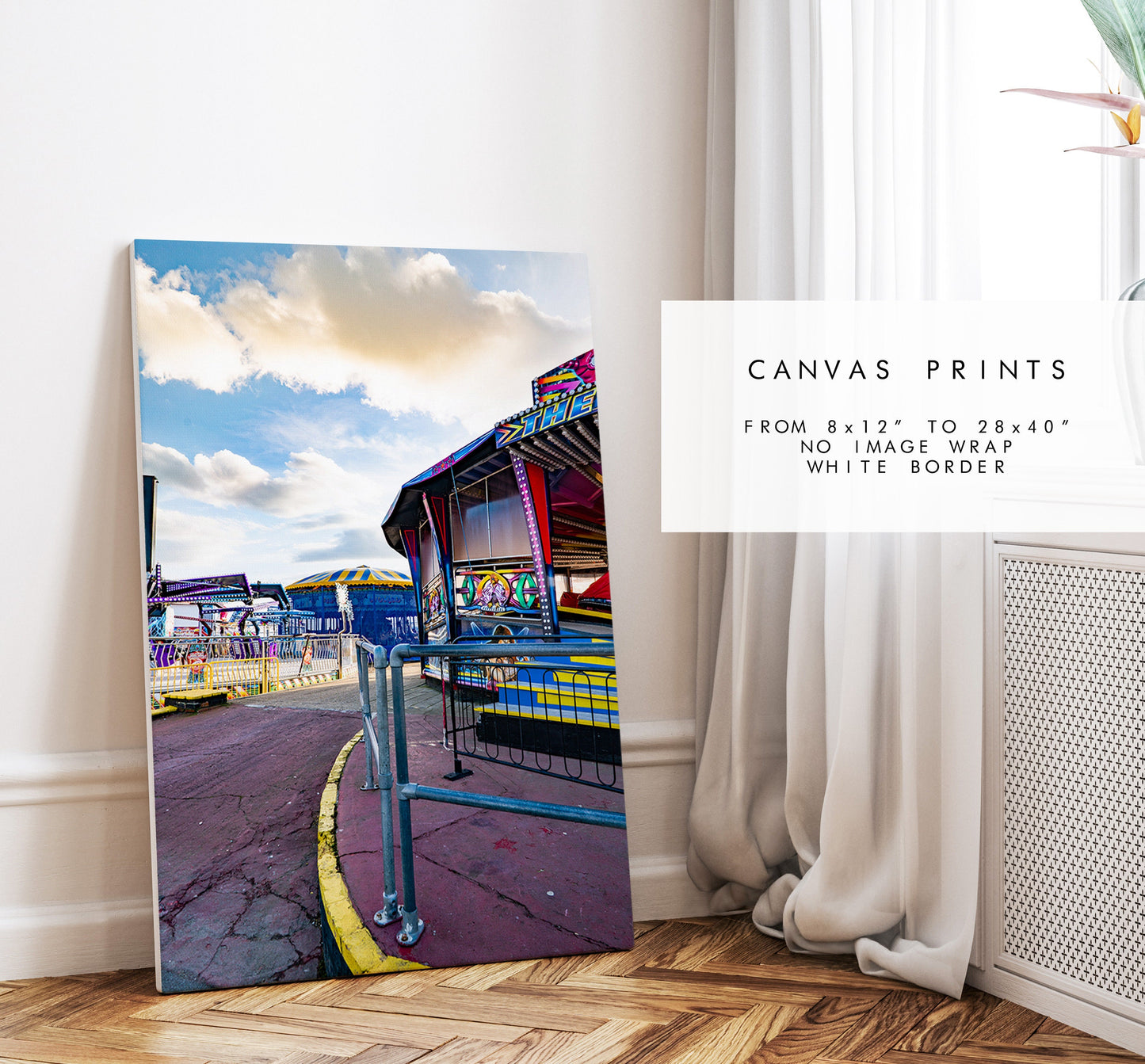 Clarence Pier - Photography Print - Portsmouth and Southsea Prints - Wall Art -  Frame and Canvas Options - Portrait