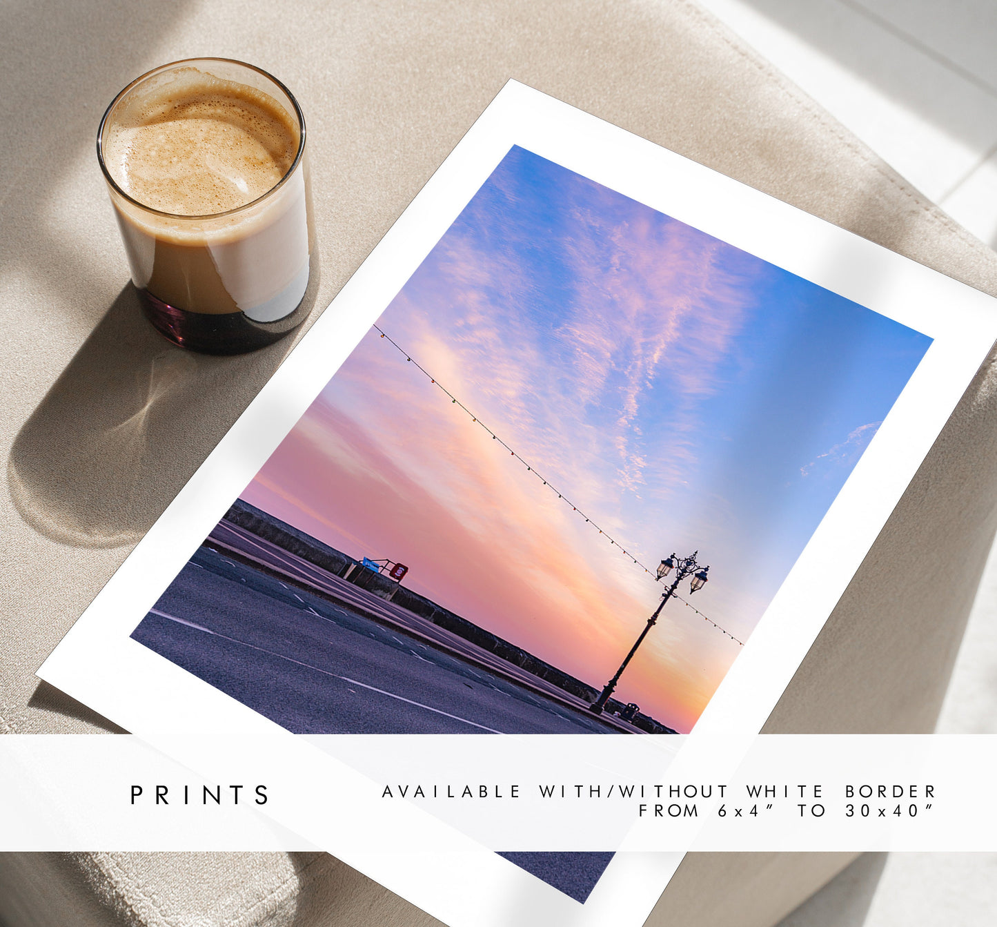 Southsea Sunsets - Photography Print - Portsmouth and Southsea Prints - Wall Art -  Frame and Canvas Options - Portrait