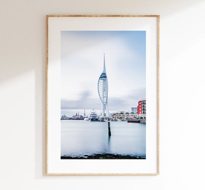 Spinnaker Tower - Photography Print - Portsmouth and Southsea Prints - Wall Art -  Frame and Canvas Options - Portrait