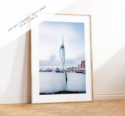 Spinnaker Tower - Photography Print - Portsmouth and Southsea Prints - Wall Art -  Frame and Canvas Options - Portrait