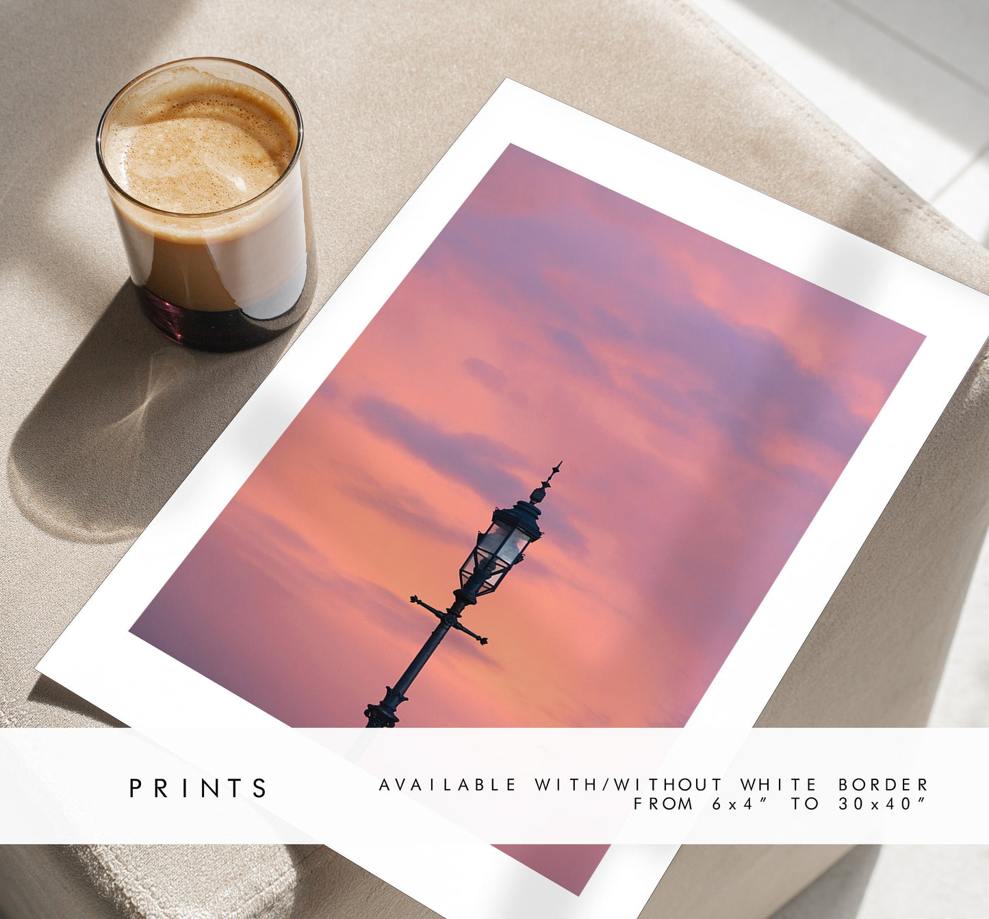 Southsea Sunset - Photography Print - Portsmouth and Southsea Prints - Wall Art -  Frame and Canvas Options - Portrait