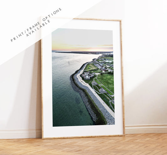 Southsea Castle - Photography Print - Portsmouth and Southsea Prints - Wall Art -  Frame and Canvas Options - Portrait - Aerial