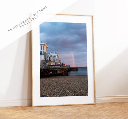 Southsea Rainbow - Photography Print - Portsmouth and Southsea Prints - Wall Art -  Frame and Canvas Options - Portrait