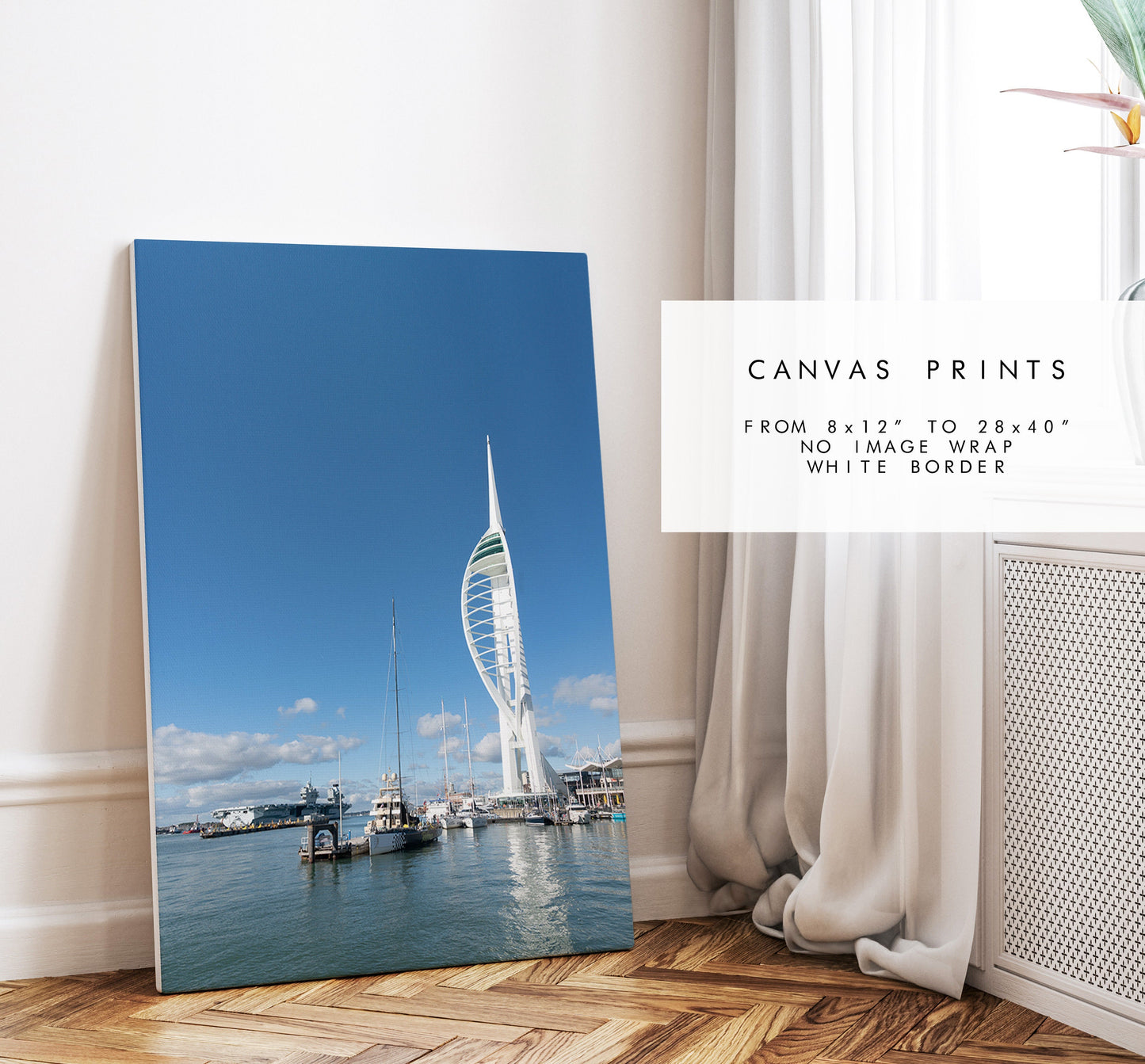 Spinnaker Tower - Photography Print - Portsmouth and Southsea Prints - Wall Art -  Frame and Canvas Options - Portrait