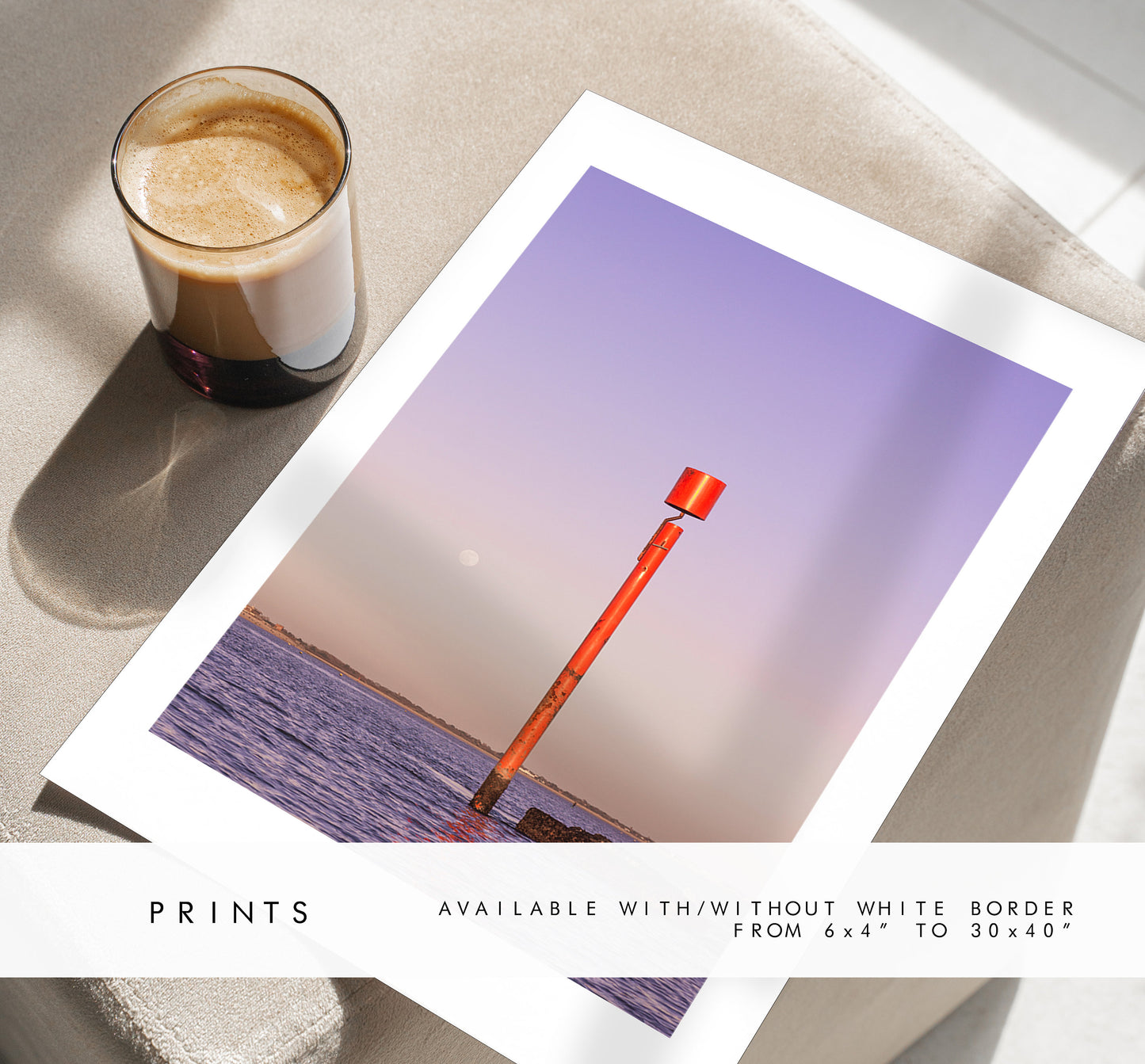 Eastney Beach - Photography Print - Portsmouth and Southsea Prints - Wall Art -  Frame and Canvas Options - Portrait