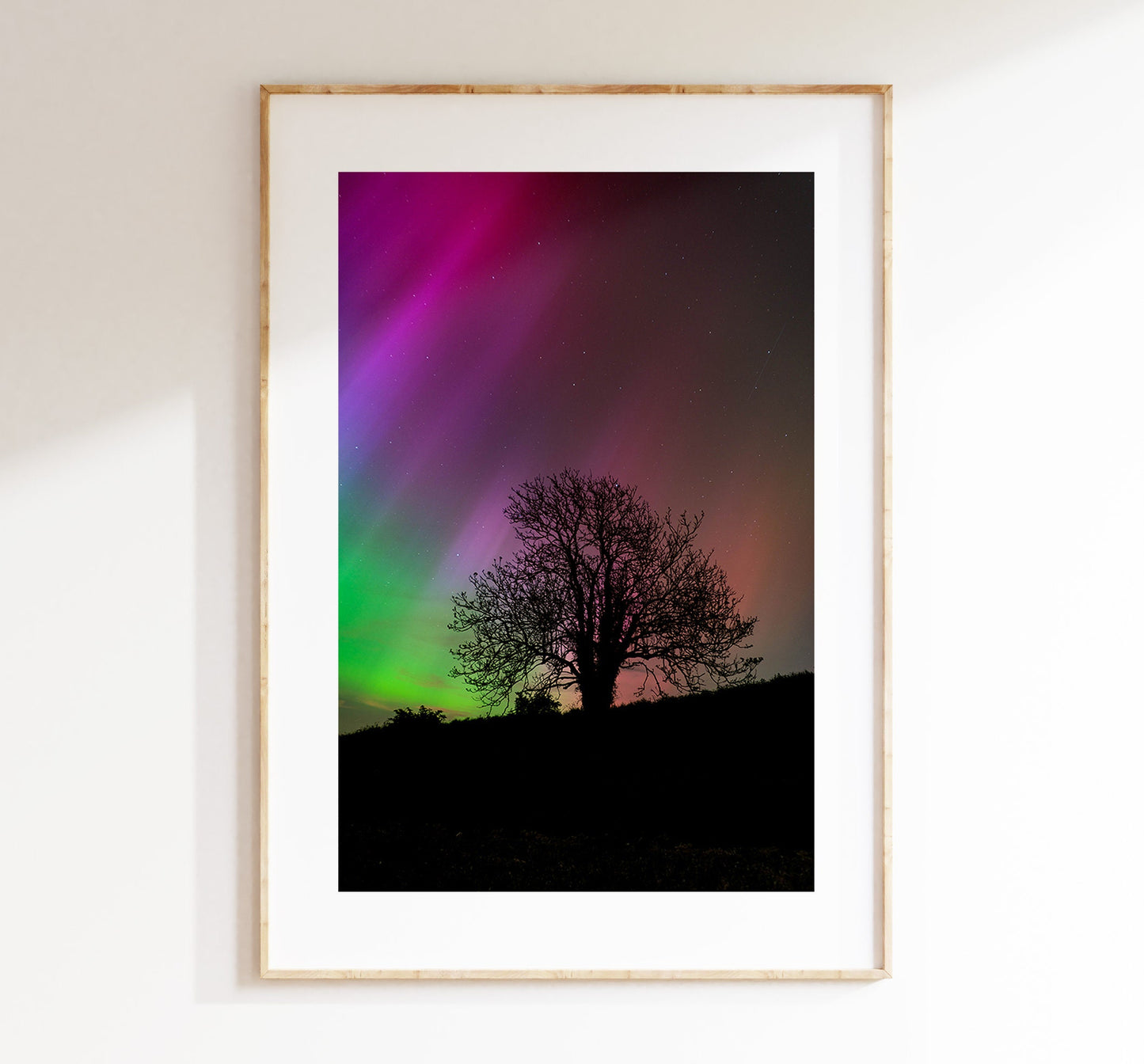 Northern Lights Print - Photography Print - Portsmouth and Southsea Prints - Wall Art -  Frame and Canvas Options - Portrait