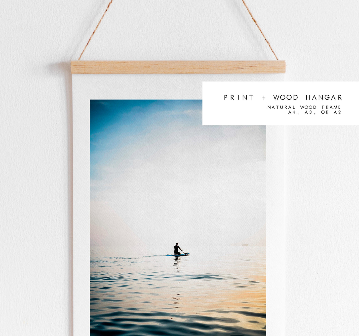 Paddleboarder Print - Photography Print - Portsmouth and Southsea Prints - Wall Art -  Frame and Canvas Options - Portrait