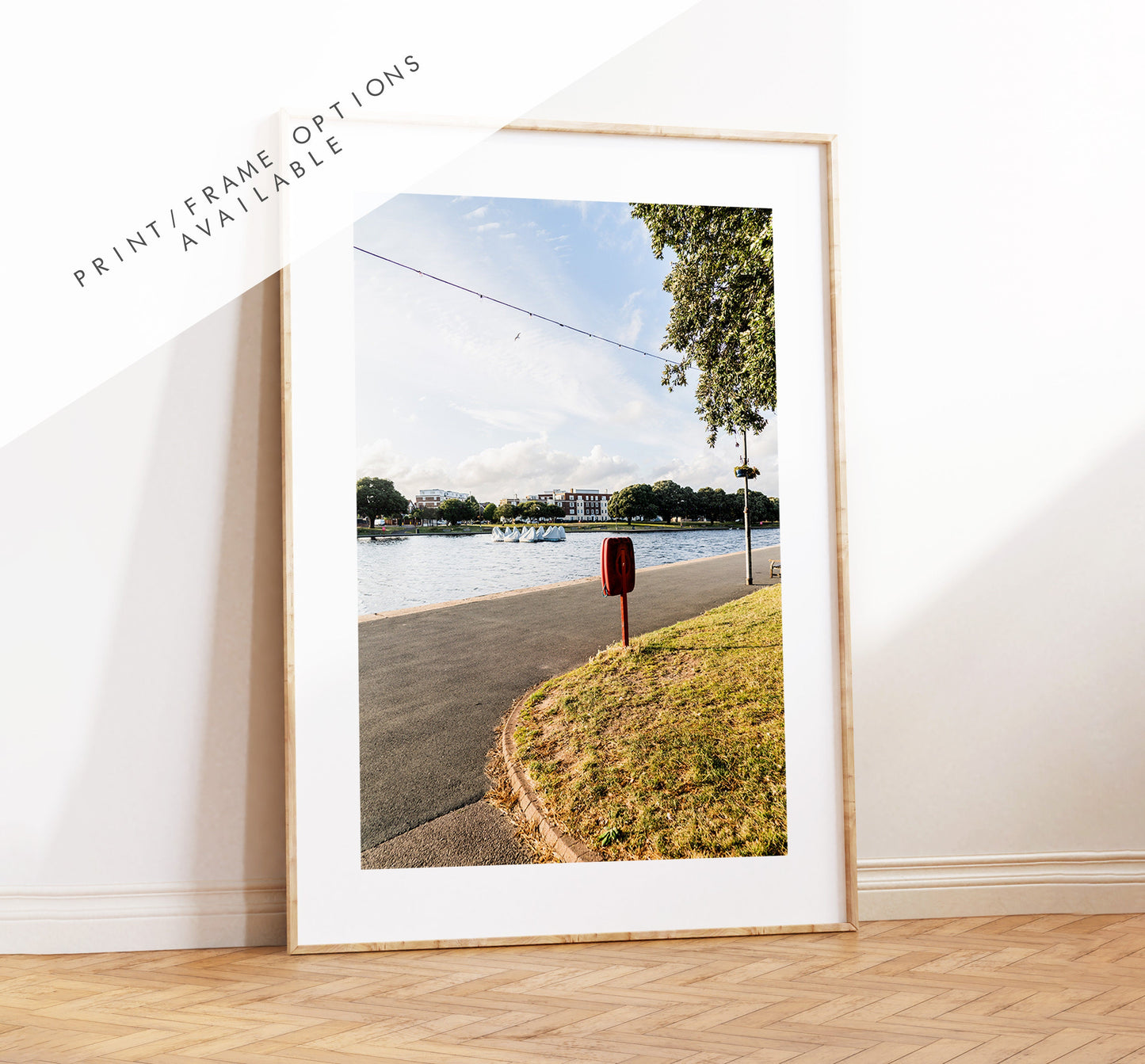 Canoe Lake Print - Photography Print - Portsmouth and Southsea Prints - Wall Art -  Frame and Canvas Options - Portrait