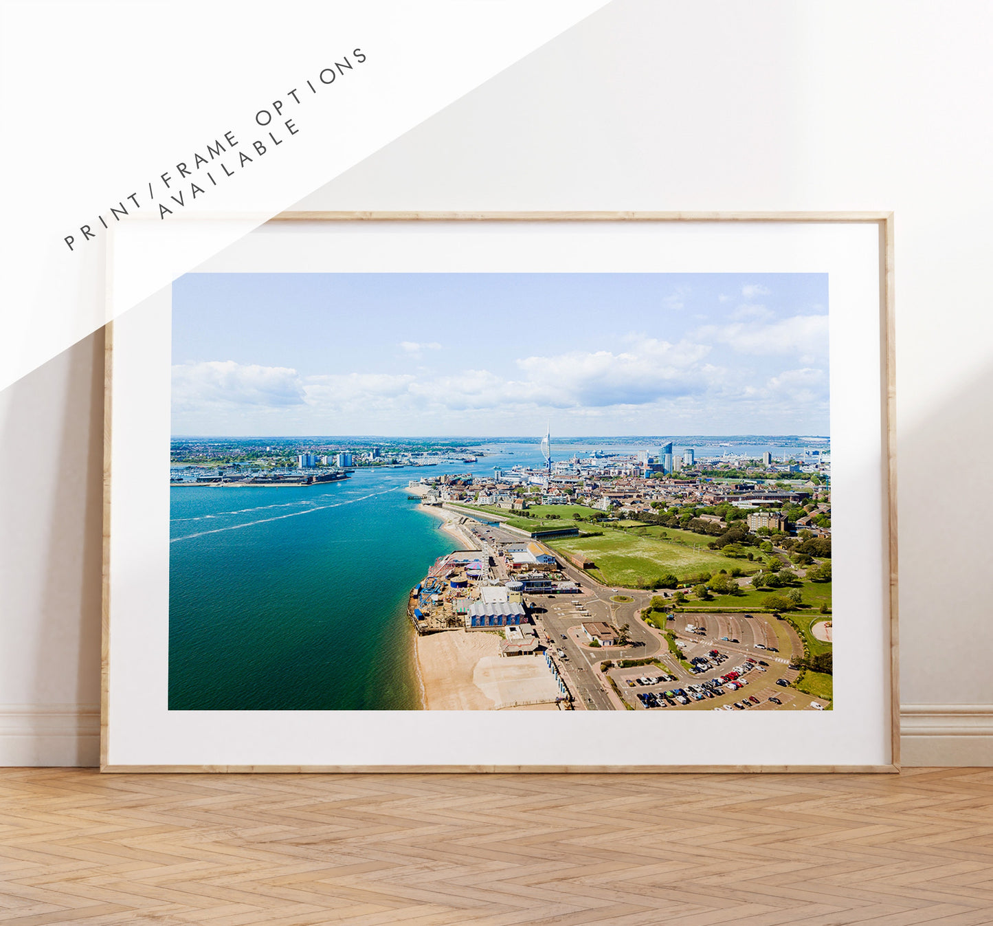 Portsmouth Print - Photography Print - Portsmouth and Southsea Prints - Wall Art -  Frame and Canvas Options - Landscape - Aerial