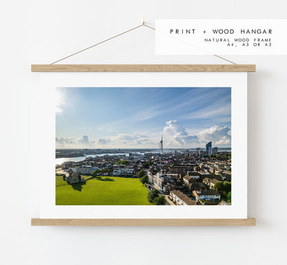 Portsmouth Skyline - Photography Print - Portsmouth and Southsea Prints - Wall Art -  Frame and Canvas Options - Landscape - Aerial