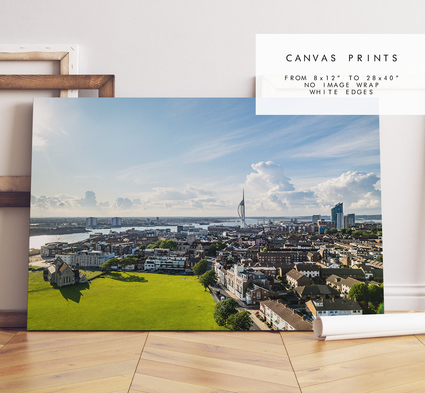 Portsmouth Skyline - Photography Print - Portsmouth and Southsea Prints - Wall Art -  Frame and Canvas Options - Landscape - Aerial