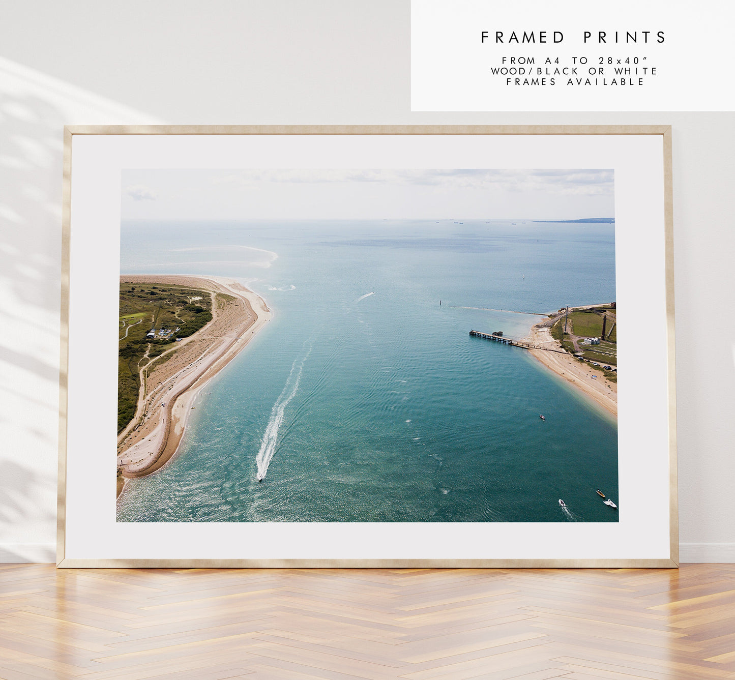 Langstone Harbour - Photography Print - Portsmouth and Southsea Prints - Wall Art -  Frame and Canvas Options - Landscape - Aerial