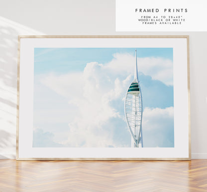 Spinnaker Tower - Photography Print - Portsmouth and Southsea Prints - Wall Art -  Frame and Canvas Options - Landscape