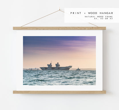 HMS Queen Elizabeth - Photography Print - Portsmouth and Southsea Prints - Wall Art -  Frame and Canvas Options - Landscape