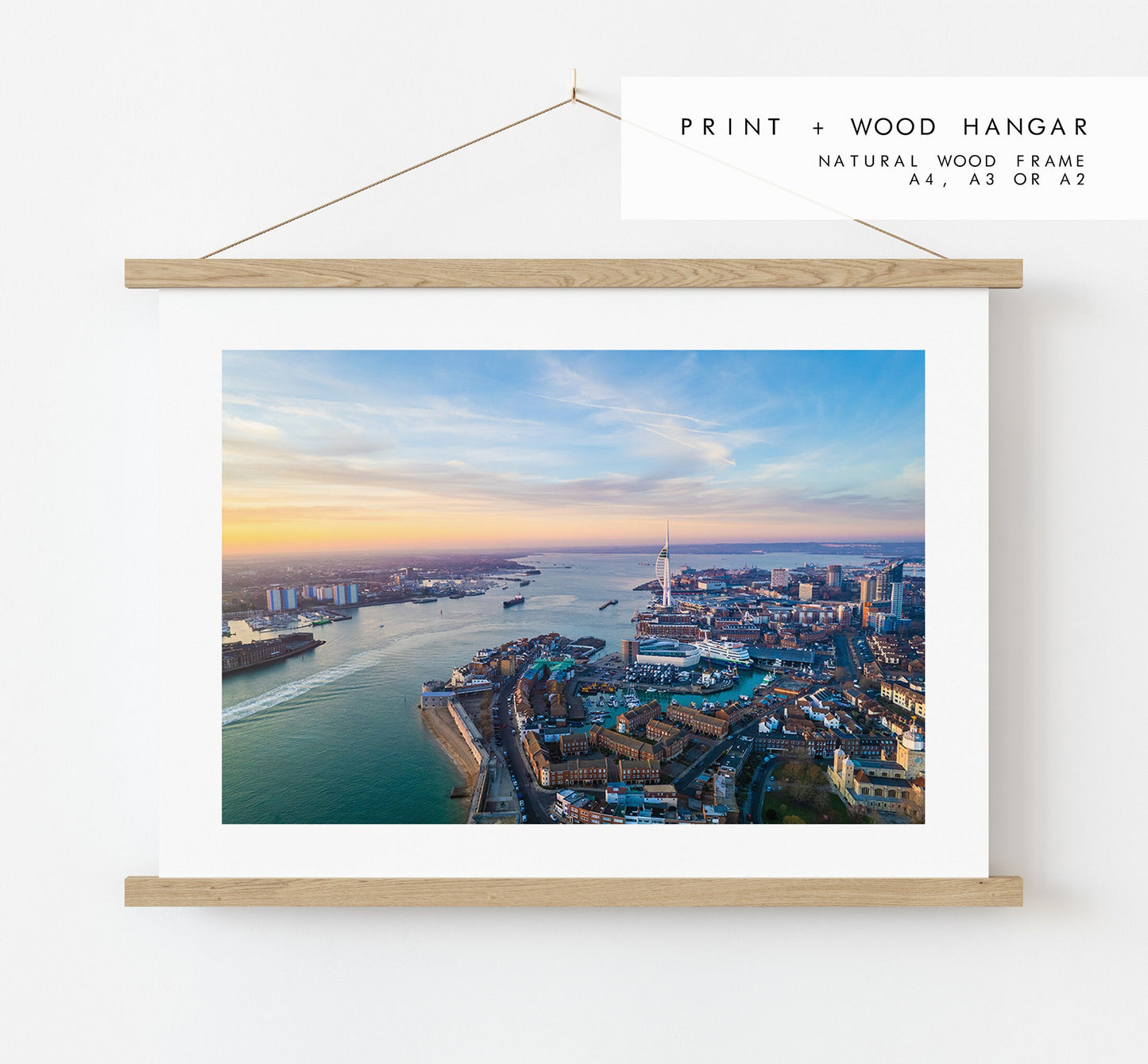 Portsmouth Print - Photography Print - Portsmouth and Southsea Prints - Wall Art -  Frame and Canvas Options - Landscape - Aerial