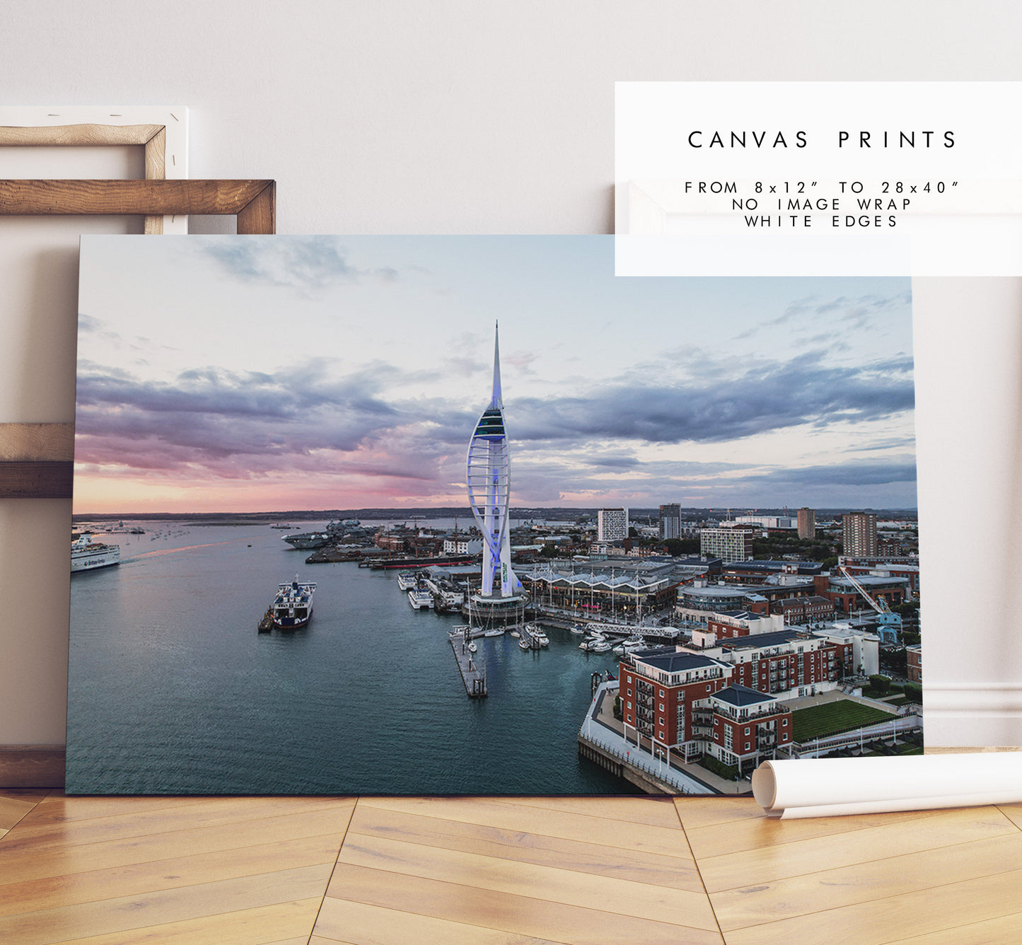 Spinnaker Tower - Photography Print - Portsmouth and Southsea Prints - Wall Art -  Frame and Canvas Options - Landscape