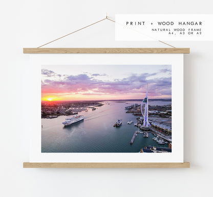 Portsmouth Harbour - Photography Print - Portsmouth and Southsea Prints - Wall Art -  Frame and Canvas Options - Landscape - Aerial