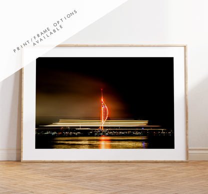 Spinnaker Tower - Photography Print - Portsmouth and Southsea Prints - Wall Art -  Frame and Canvas Options - Landscape