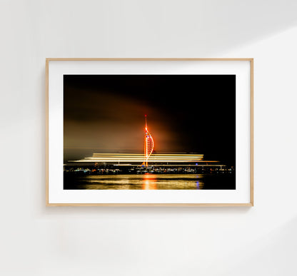 Spinnaker Tower - Photography Print - Portsmouth and Southsea Prints - Wall Art -  Frame and Canvas Options - Landscape