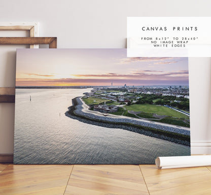 Southsea Seafront - Photography Print - Portsmouth and Southsea Prints - Wall Art -  Frame and Canvas Options - Landscape - Aerial