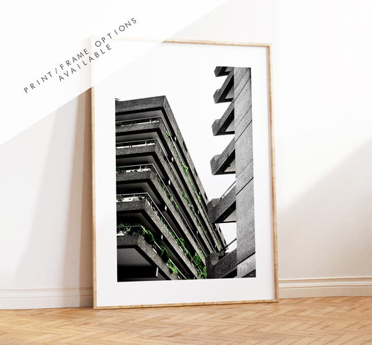 London Brutalist Architecture  Print - London Photography Print - Fine Art Photography - London Print - Poster - Wall Art - Black and White