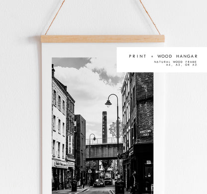 Brick Lane Black and White Print - London Photography Print - Fine Art Photography - London Print - Poster - Wall Art - Brick Lane London