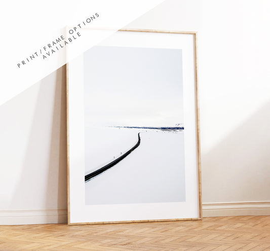 Minimalist Iceland Print - Iceland Photography Print - Iceland Wall Art - Iceland Poster - Black and White Photography - Thingvellir - Gift