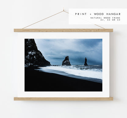 Reynisfjara Black Sand Beach -  Iceland Photography Print - Iceland Wall Art - Iceland Poster - Landscape - Icelandic Beach - Black Sand