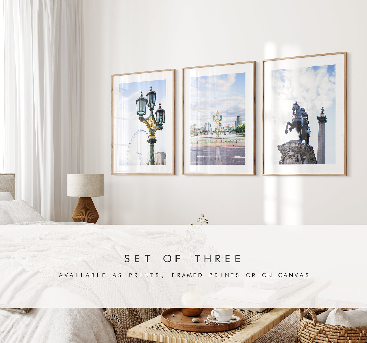 London Photography Print Set - Print Set of Three - London Photography Prints - Fine Art Photography - Portrait - Colour - London Poster Set