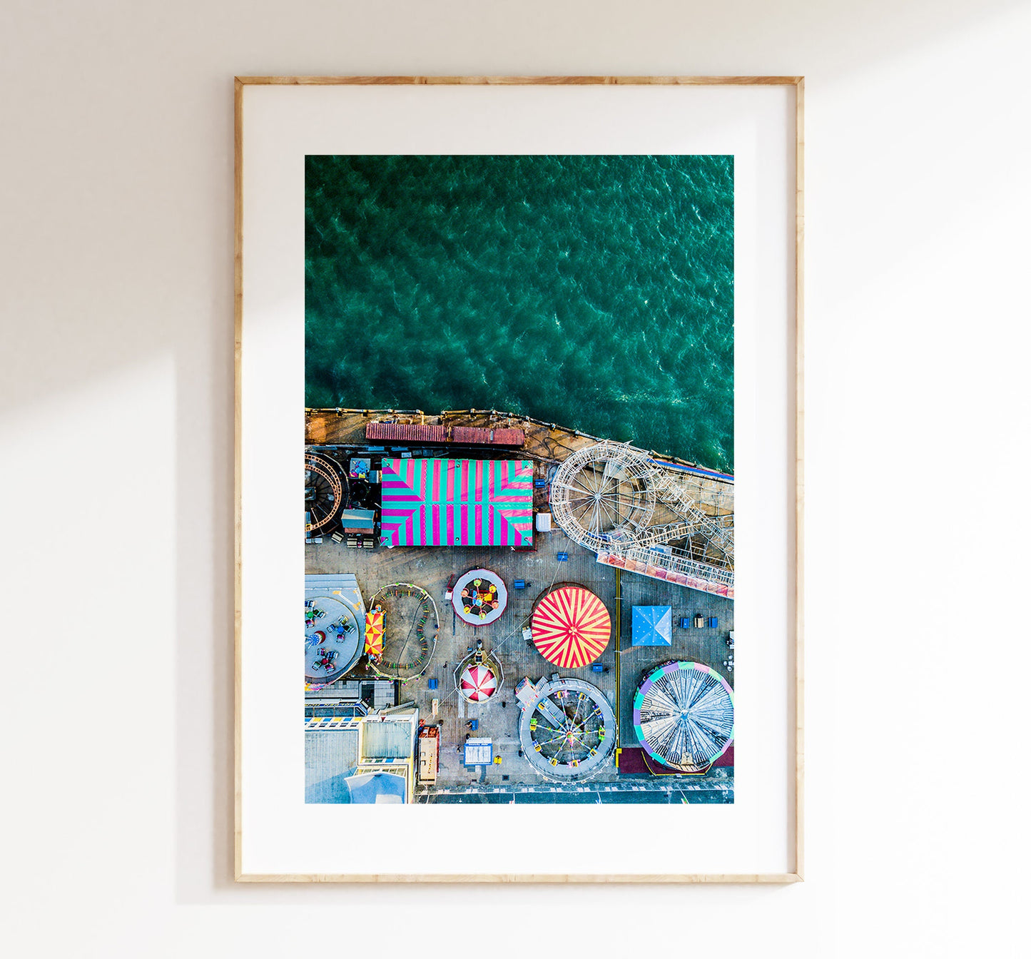 Clarence Pier - Photography Print - Portsmouth and Southsea Prints - Wall Art -  Frame and Canvas Options - Portrait - Aerial