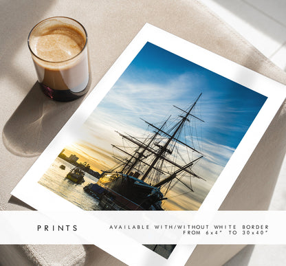 HMS Warrior - Photography Print - Portsmouth and Southsea Prints - Wall Art -  Frame and Canvas Options - Portrait