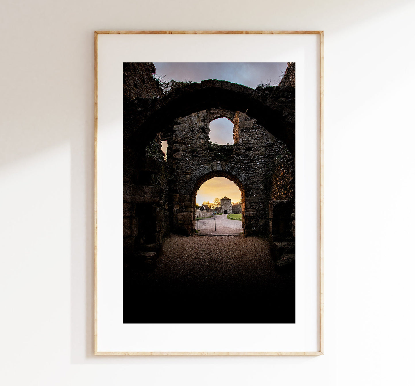 Portchester Castle - Photography Print - Portsmouth and Southsea Prints - Wall Art -  Frame and Canvas Options - Portrait