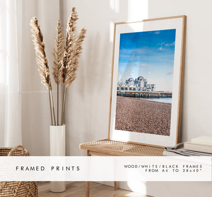 South Parade Pier - Photography Print - Portsmouth and Southsea Prints - Wall Art -  Frame and Canvas Options - Portrait