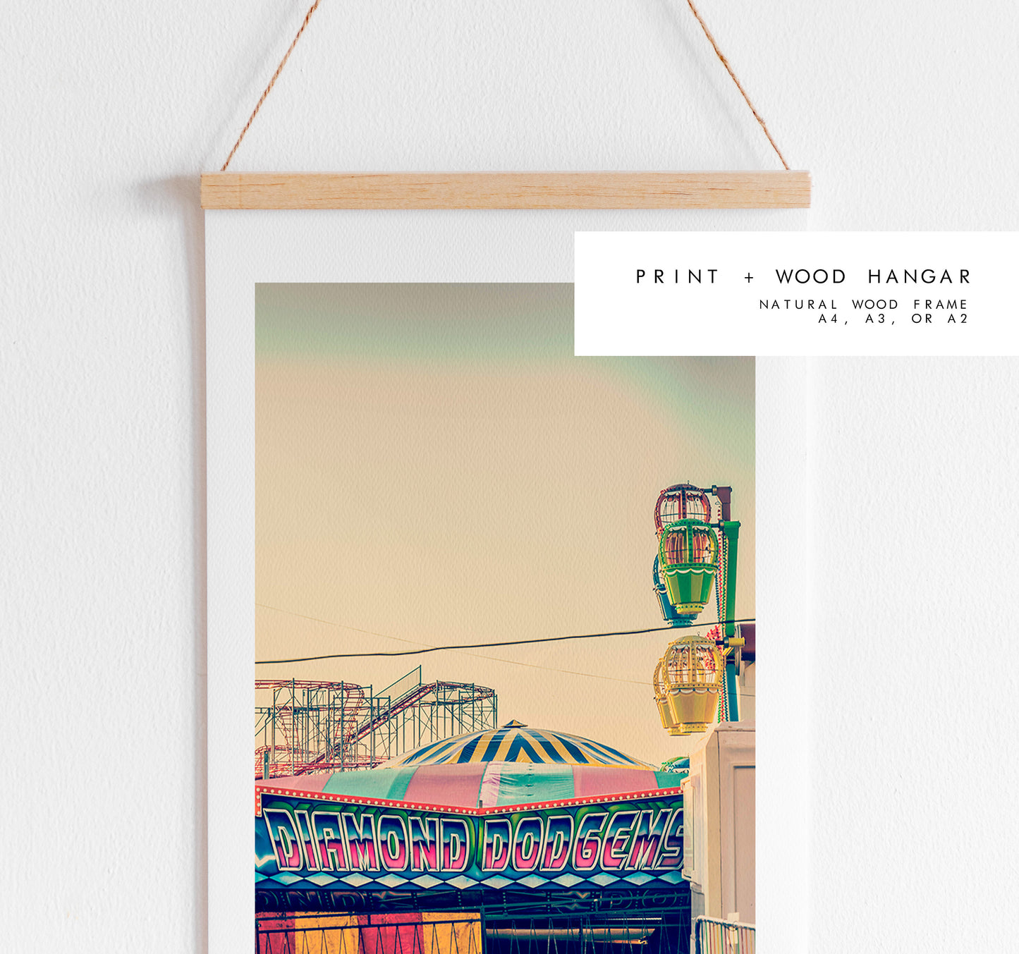 Clarence Pier - Photography Print - Portsmouth and Southsea Prints - Wall Art -  Frame and Canvas Options - Portrait