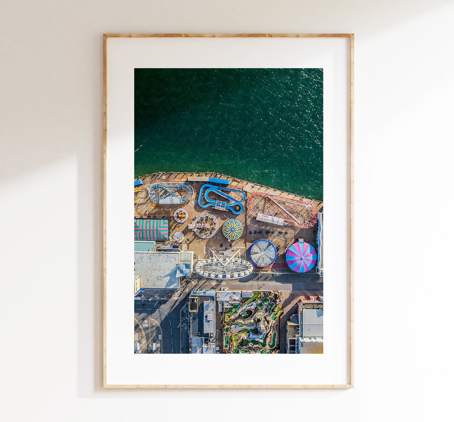 Clarence Pier - Photography Print - Portsmouth and Southsea Prints - Wall Art -  Frame and Canvas Options - Portrait - Aerial