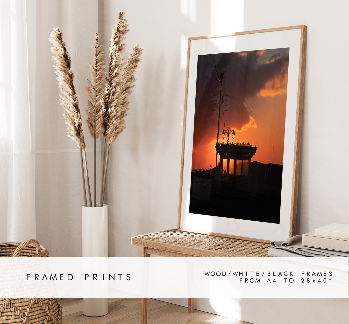 Southsea Sunsets - Photography Print - Portsmouth and Southsea Prints - Wall Art -  Frame and Canvas Options - Portrait