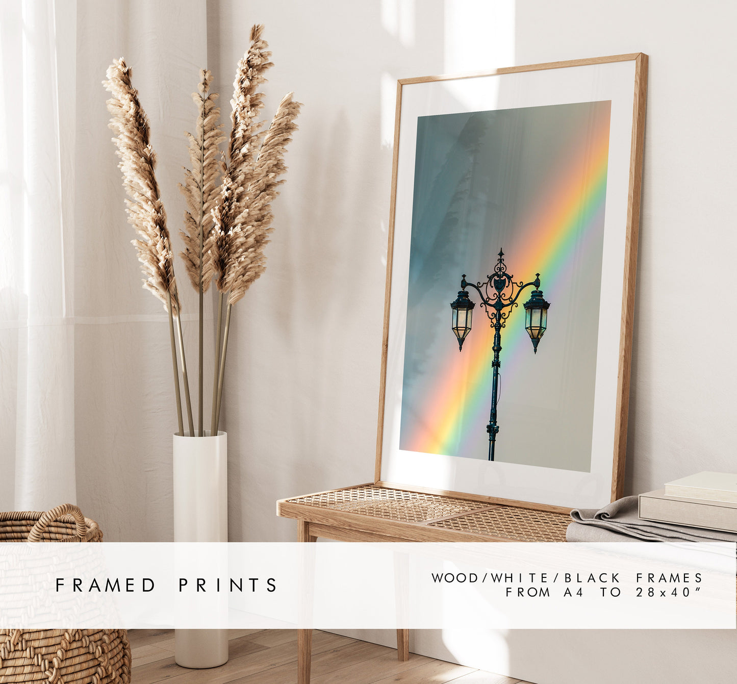 Southsea Rainbow - Photography Print - Portsmouth and Southsea Prints - Wall Art -  Frame and Canvas Options - Portrait