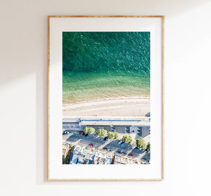 Hotwalls Beach - Photography Print - Portsmouth and Southsea Prints - Wall Art -  Frame and Canvas Options - Portrait - Aerial