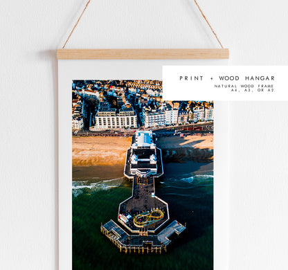 South Parade Pier - Photography Print - Portsmouth and Southsea Prints - Wall Art -  Frame and Canvas Options - Portrait - Aerial