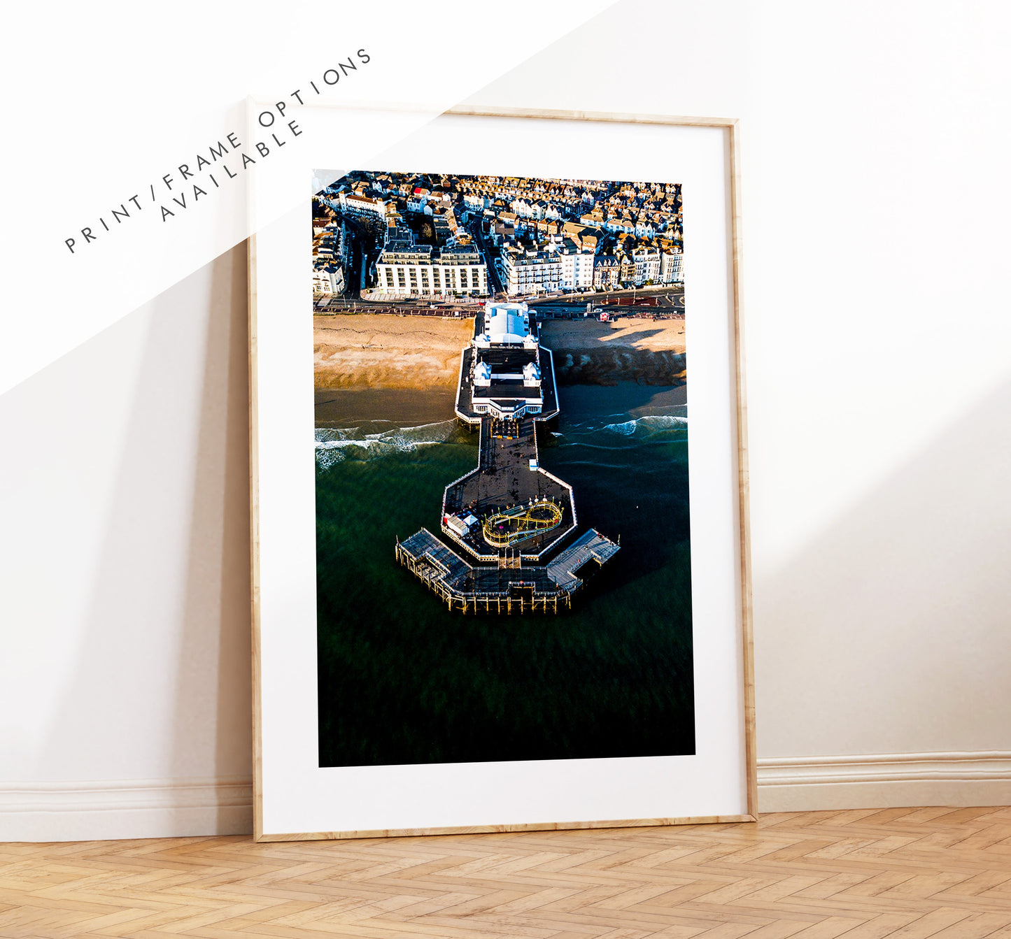 South Parade Pier - Photography Print - Portsmouth and Southsea Prints - Wall Art -  Frame and Canvas Options - Portrait - Aerial