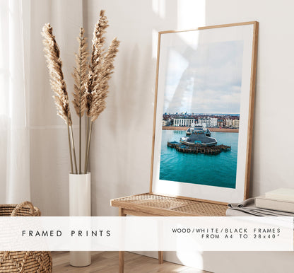 South Parade Pier - Photography Print - Portsmouth and Southsea Prints - Wall Art -  Frame and Canvas Options - Portrait - Aerial