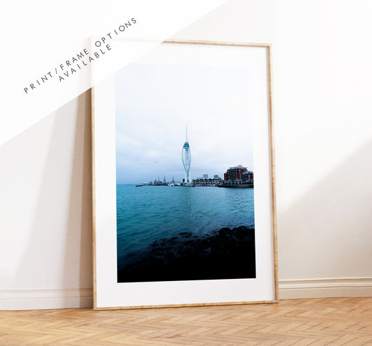 Spinnaker Tower - Photography Print - Portsmouth and Southsea Prints - Wall Art -  Frame and Canvas Options - Portrait