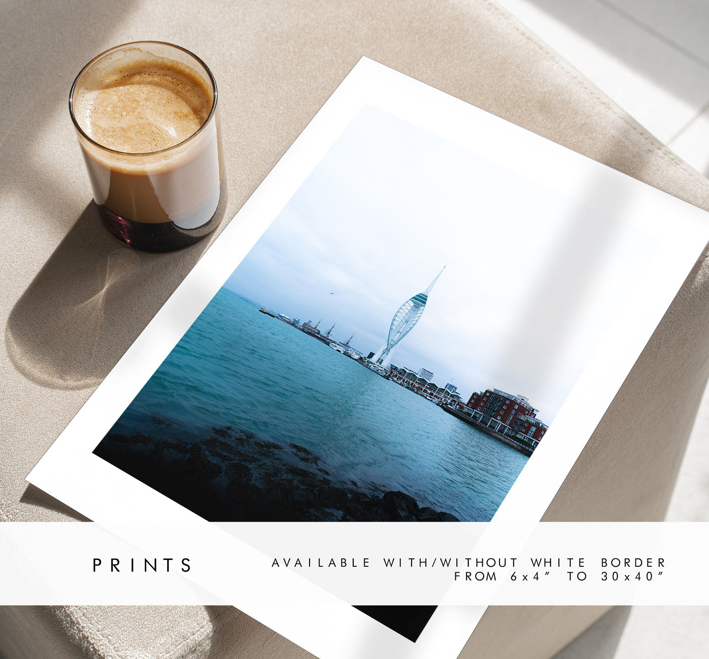 Spinnaker Tower - Photography Print - Portsmouth and Southsea Prints - Wall Art -  Frame and Canvas Options - Portrait