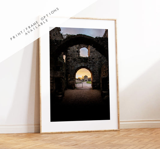 Portchester Castle - Photography Print - Portsmouth and Southsea Prints - Wall Art -  Frame and Canvas Options - Portrait