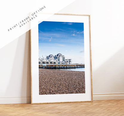 South Parade Pier - Photography Print - Portsmouth and Southsea Prints - Wall Art -  Frame and Canvas Options - Portrait