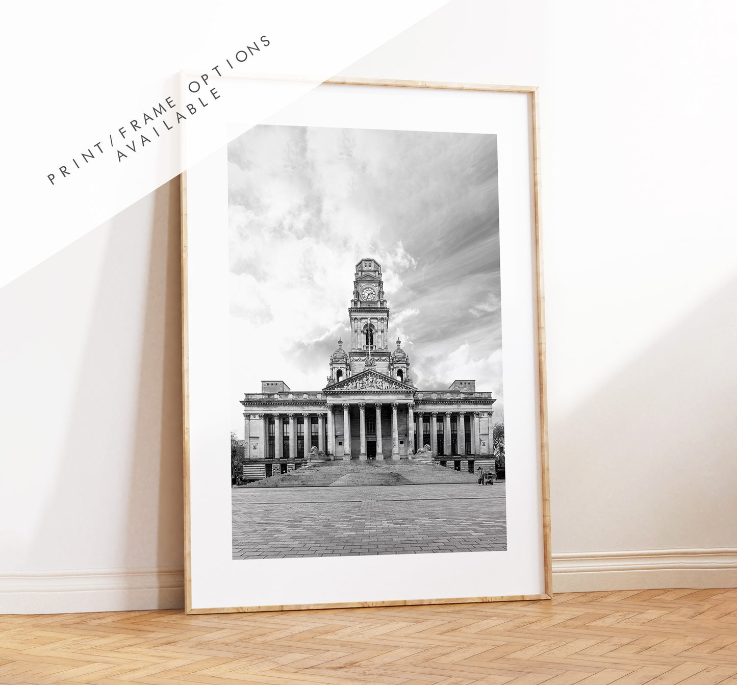 Portsmouth Guildhall - Photography Print - Portsmouth and Southsea Prints - Wall Art -  Frame and Canvas Options - Portrait - BW