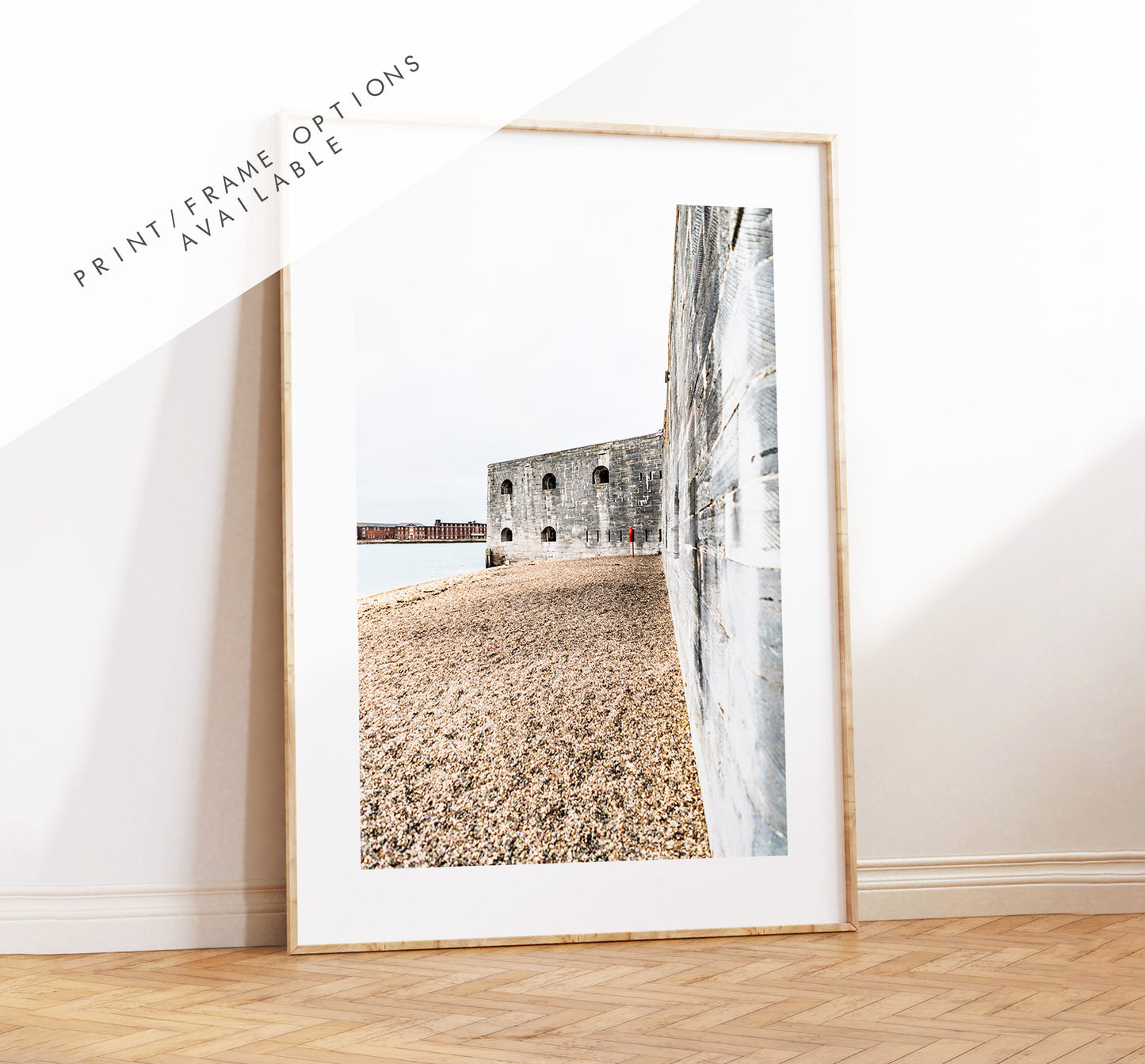 Hotwalls Beach - Photography Print - Portsmouth and Southsea Prints - Wall Art -  Frame and Canvas Options - Portrait