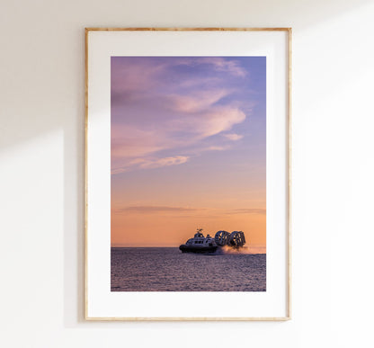 Southsea Sunset - Photography Print - Portsmouth and Southsea Prints - Wall Art -  Frame and Canvas Options - Portrait