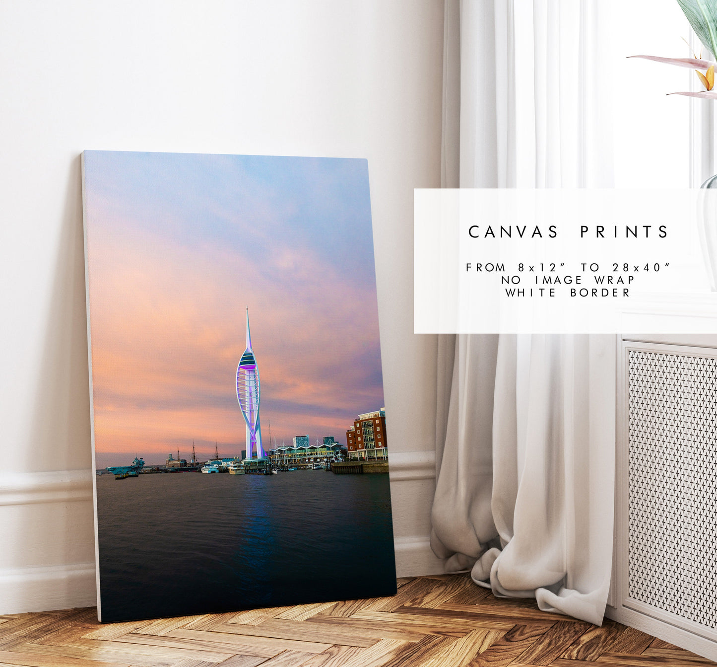 Spinnaker Sunset - Photography Print - Portsmouth and Southsea Prints - Wall Art -  Frame and Canvas Options - Portrait