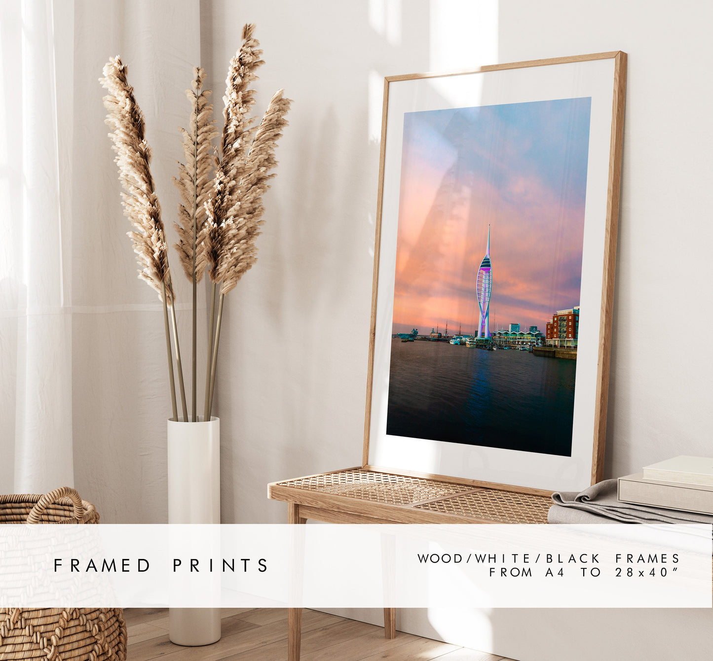 Spinnaker Sunset - Photography Print - Portsmouth and Southsea Prints - Wall Art -  Frame and Canvas Options - Portrait